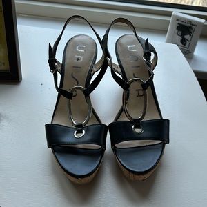 Wedge sandals, size 8